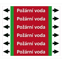 Značení potrubí ISO 20560, požární voda